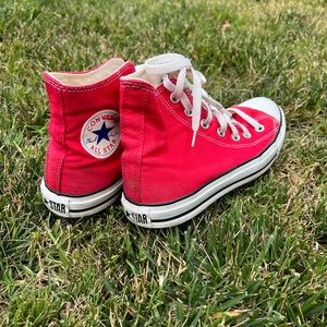 Red High Top Converse